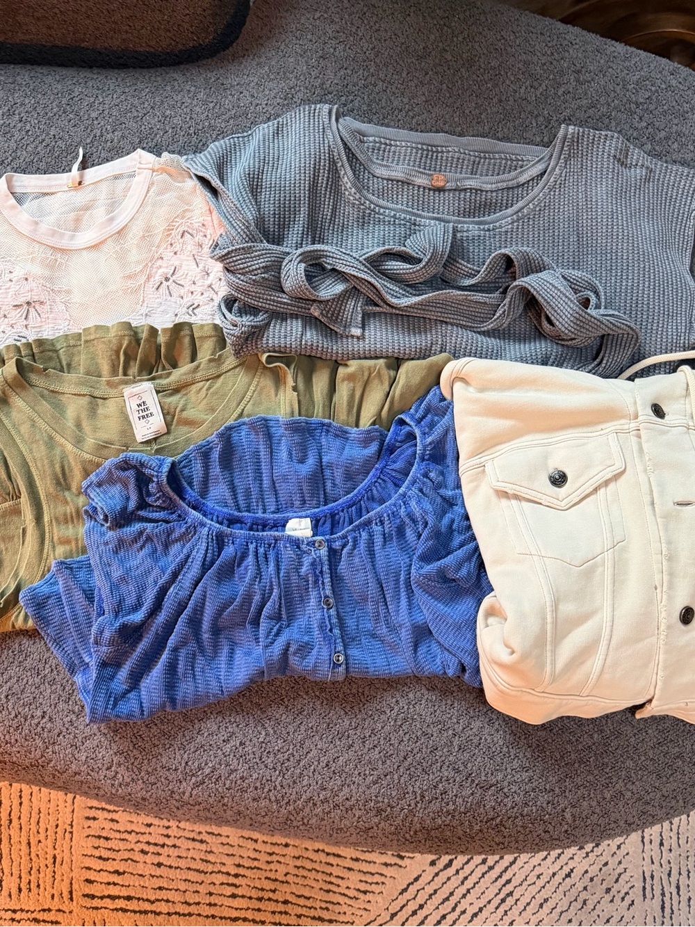 Free People lot of 5 tops! All small/xs